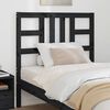 vidaXL Bed Headboard Black 96x4x100 cm Solid Wood Pine