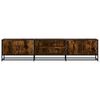 vidaXL TV Cabinet Smoked Oak 180x35x41 cm Engineered Wood