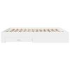 vidaXL Bed Frame with Drawers without Mattress White 200x200 cm