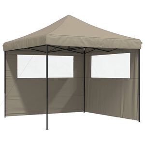 vidaXL Party Tent 292 x 292 x 315 cm Taupe Oxford Fabric