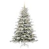 vidaXL Artificial Hinged Christmas Tree White 180 cm PE and PVC