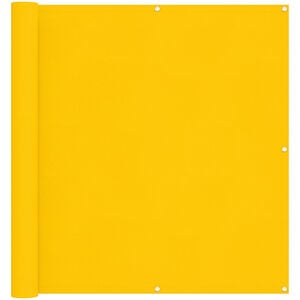 vidaXL Balcony Screen Yellow 110 x 500 cm Oxford Fabric