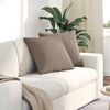 vidaXL Sofa Pillows 2 pcs Taupe 50 x 50 cm Fabric