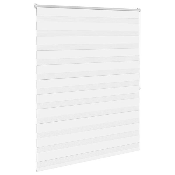 vidaXL Zebra blind 120.9x175 cm Fabric Width 116.7 cm white