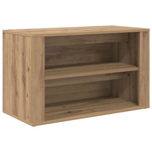 vidaXL Shoe Rack 75 x 35 x 45 cm Engineered Wood Artisan oak