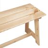 vidaXL Outdoor Bench Natural 119 x 47 x 35 cm Solid Pine Wood