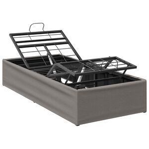 vidaXL Electric Adjustable Bed Frame Taupe 200 x 80 x 33.5 cm Steel