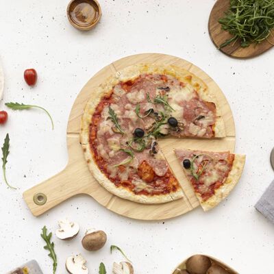 Livoo Pizza Cutting Set 30 cm Wood