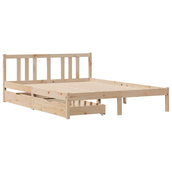 vidaXL Bed Frame without Mattress 120x200 cm Solid Wood Pine