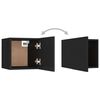 vidaXL 7 Piece TV Cabinet Set Black Engineered Wood