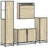 vidaXL 4&nbsp;Piece Bathroom Furniture Set&nbsp;Sonoma Oak Engineered Wood