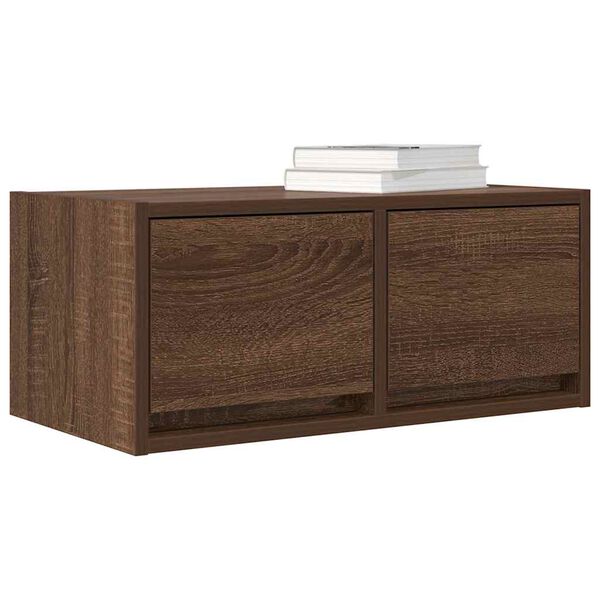 vidaXL TV Cabinet Brown Oak 60x31x25.5 cm Engineered Wood