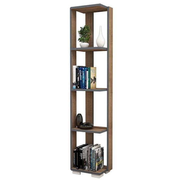 Homemania Bookcase Nicol 33.6x25.8x153 cm Walnut