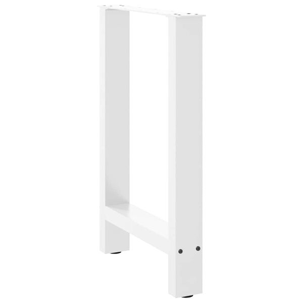 vidaXL Dining Table Legs White 2 pcs 60x(72-73) cm Steel