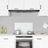 vidaXL Kitchen Backsplash White 70 x 40 cm Tempered Glass