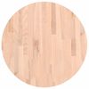 vidaXL Table Top &Oslash;60x2.5 cm Round Solid Wood Beech