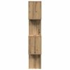 vidaXL Room Divider Bookcase 4-Tier Artisan Oak 70x24x129 cm Engineered Wood