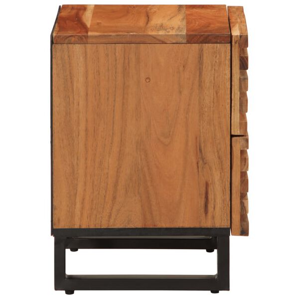 vidaXL Bedside Cabinet 40x34x46 cm Solid Wood Acacia