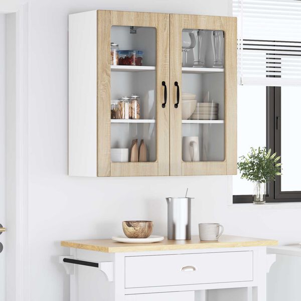 vidaXL Kitchen Cabinet 2 pcs Sonoma Oak 40 x 31 x 80 cm