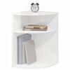 vidaXL End Table High Gloss White 39.7 x 39.7 x 60 cm Engineered Wood