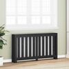 vidaXL Radiator Cover Black Oak 149 x 20 x 82 cm Engineered Wood