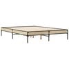 vidaXL Bed Frame without Mattress Sonoma Oak 120x200 cm