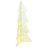 vidaXL Christmas Tree with 100 LEDs Warm White 120 cm Acrylic