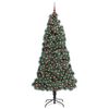vidaXL Artificial Pre-lit Christmas Tree with Ball Set Green 240 cm