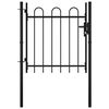 vidaXL Single Door Fence Gate Boxtel with Hoop Top 100 x 75 cm
