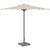 vidaXL Parasol Base Dark Grey Wood look 45 x 45 x 31.5 cm