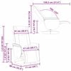 vidaXL Massage Recliner Chair White 71 x 90 x 105 cm Faux Leather
