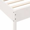 vidaXL Bookcase Bed without Mattress White 140x190 cm Solid Wood Pine