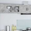 vidaXL Kitchen Cabinet with Shelf 2 pcs Concrete Grey 40 x 31 x 40 cm