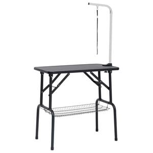 vidaXL Dog Grooming Table | Black and silver