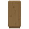 vidaXL Book Cabinet Honey Brown 60x35x71 cm Solid Wood Pine