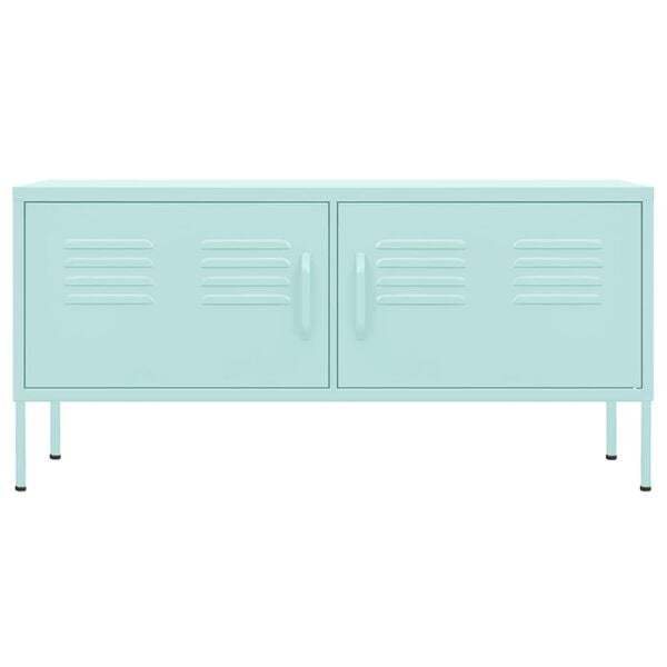 vidaXL TV Cabinet Mint 105x35x50 cm Steel