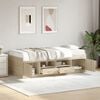 vidaXL Daybed with Drawers without Mattress Sonoma Oak 75x190 cm Small Single