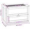 vidaXL Hamster Cage 60x35.5x42 cm Solid Wood Fir
