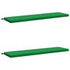 vidaXL Bench Cushions SOEST 2 pcs 100% Polyester Green 150 x 40 x 5 cm