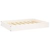 vidaXL Dog Bed White 71,5x54x9 cm Solid Wood Pine