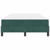 vidaXL Box Spring Bed with Mattress Dark Green 120 x 220 cm Fabric