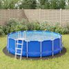 vidaXL Pool Ground Cloth Light Grey &Oslash;428 cm Polyester Geotextile