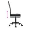 vidaXL Office Chair Black Mesh Fabric