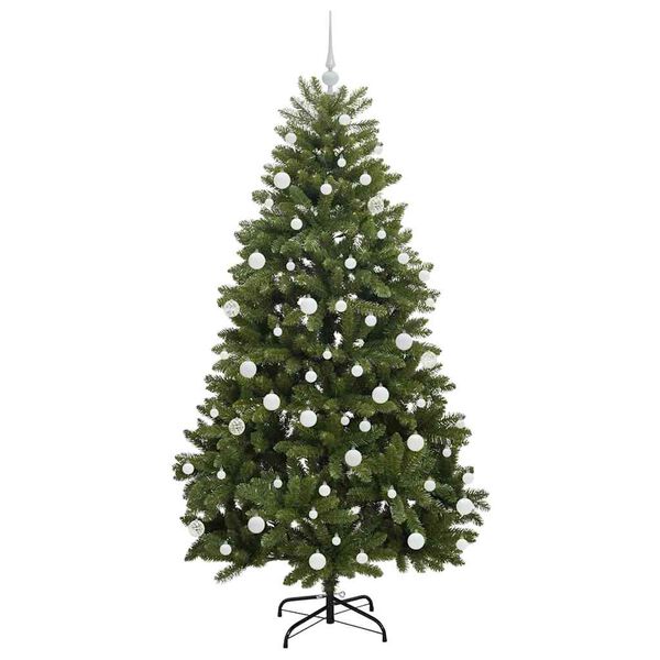 vidaXL Artificial Christmas Tree Green 180 cm PVC and Metal