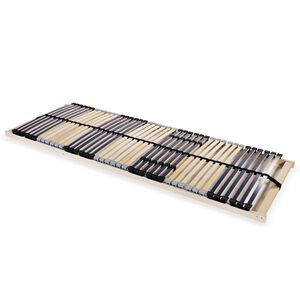 vidaXL Slatted Bed Base with 42 Slats 7 Zones 80x200 cm