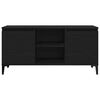vidaXL TV Cabinet Black Oak 102 x 35 x 50 cm Engineered Wood