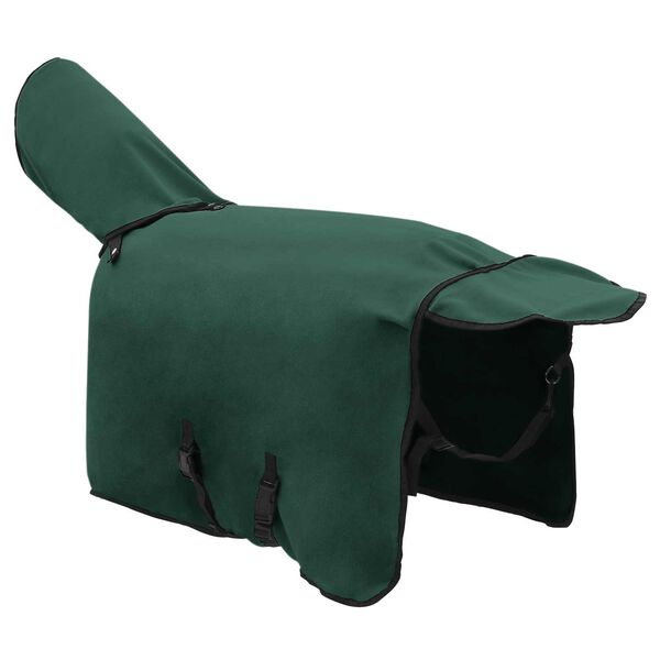 vidaXL Horse Blanket Full Dark Green Polyester