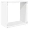 vidaXL Wall Cube Shelves 4 pcs White and Sonoma Oak 30x15x30 cm