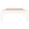 vidaXL Bed Frame without Mattress White 75x190cm Small Single