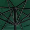 vidaXL Garden Parasol with Aluminium Pole 600 cm Green